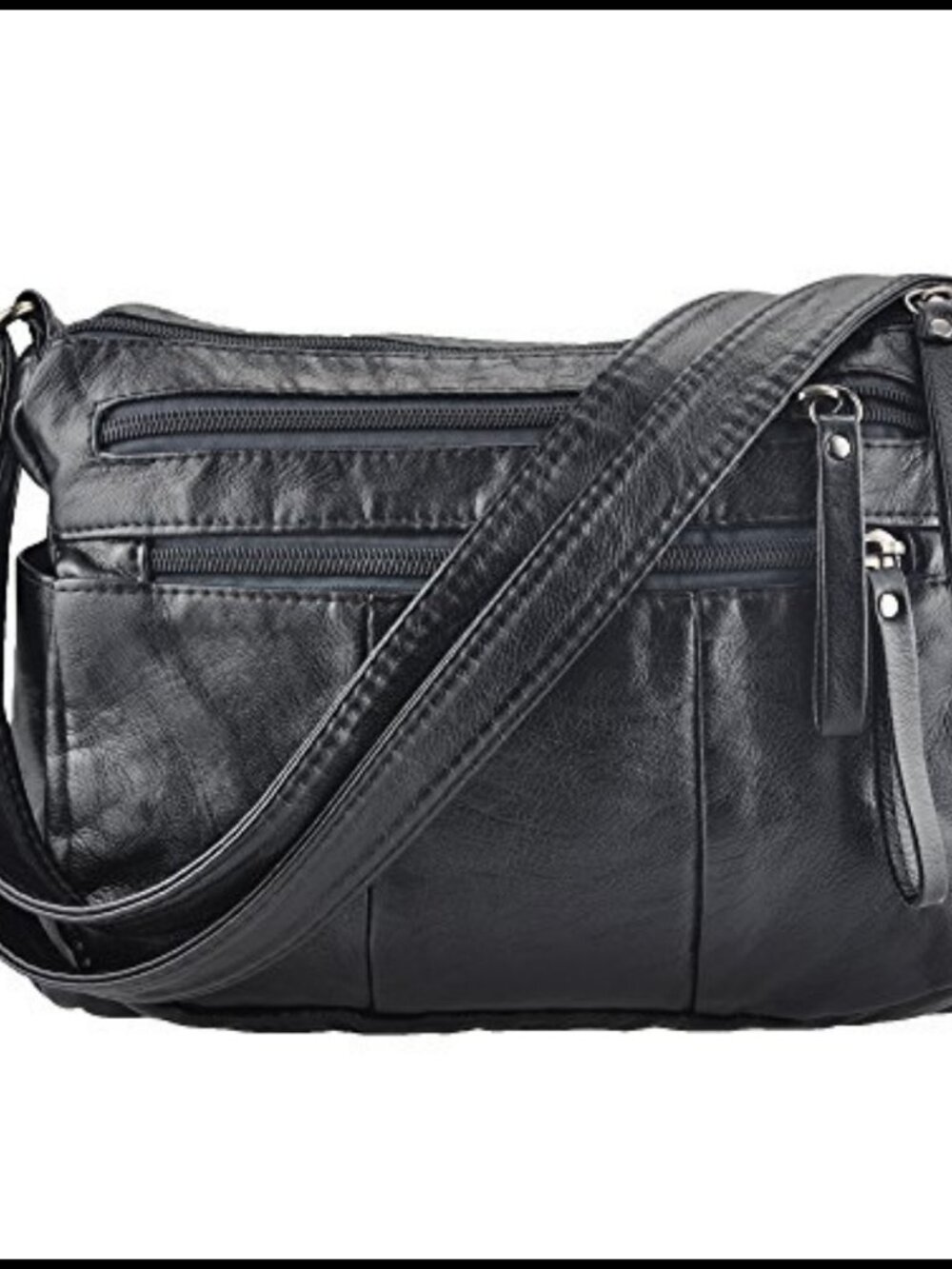 Soft PU Leather Crossbody Shoulder Bag Lightweight Travel Purse